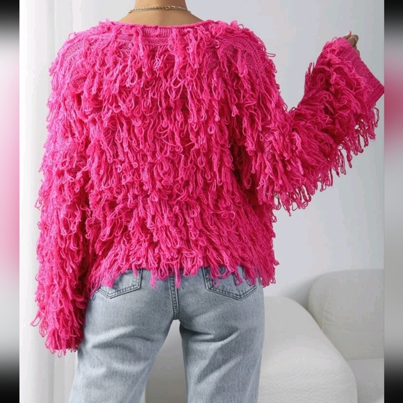 Allurite Shaggy Knit Duster Cardigan - Picture 2 of 9